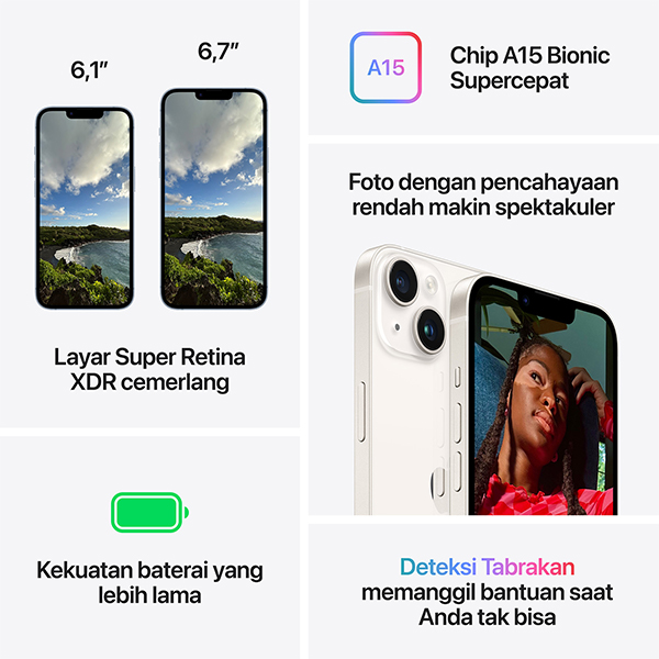 Apple Apple iPhone 14 Harga Rp 8.399.000 Toko Medan