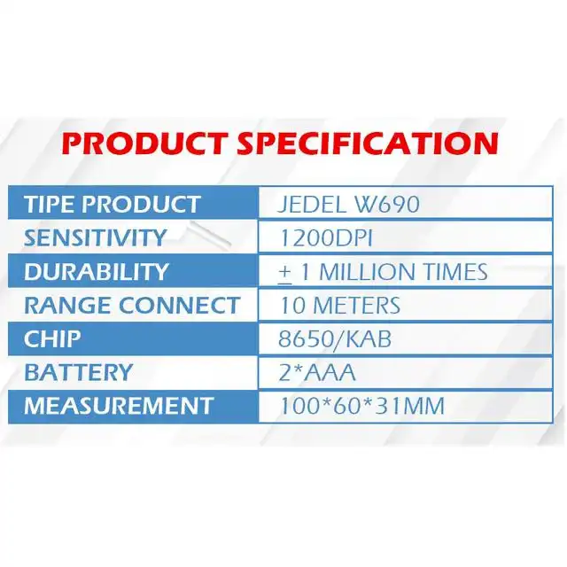 Jedel W690 Mouse Wireless - jedel-w690-mouse-wireless-1759130468-276.webp