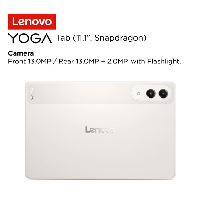 Lenovo Lenovo Yoga Tab - ZAG60275ID /Qualcomm Snapdragon 8/12GB/256GB/Qualcomm Adreno/11.1" 3.2K Touch/Android 15/Seashell...