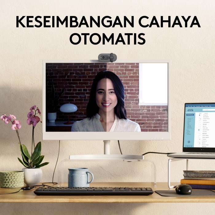Logitech Logitech Brio 105 Webcam Bisnis Full HD, Auto-Light Balance, Privacy Shutter Harga Rp 555.000 Toko Medan