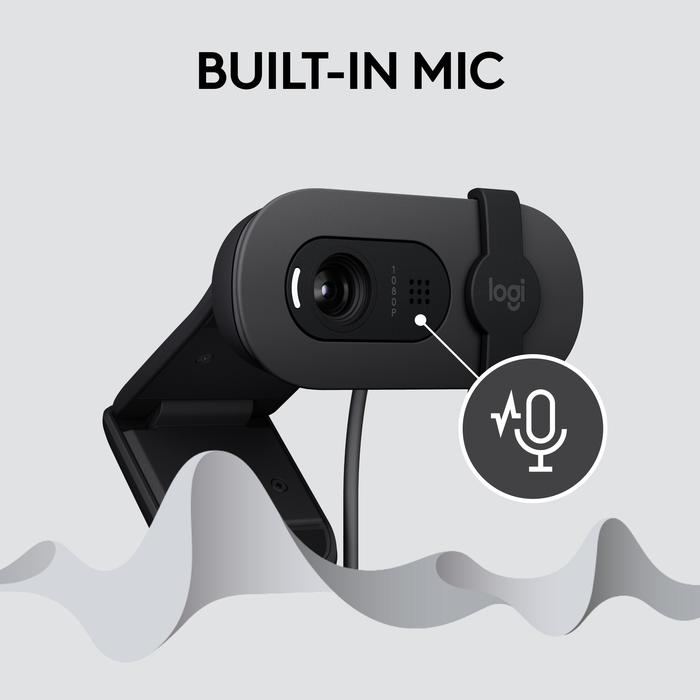 Logitech Logitech Brio 105 Webcam Bisnis Full HD, Auto-Light Balance, Privacy Shutter Harga Rp 555.000 Toko Medan