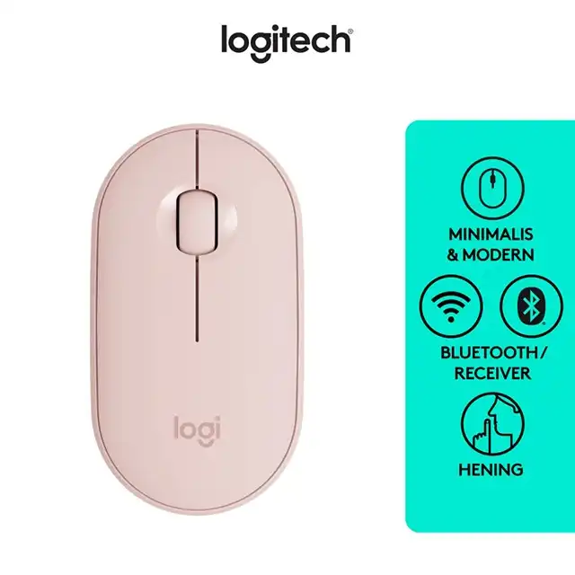 Logitech M350 Mouse Wireless Bluetooth Slim Silent Pebble - logitech-m350-mouse-wireless-bluetooth-slim-silent-pebble-1759387337-221.webp
