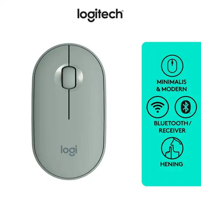 Logitech M350 Mouse Wireless Bluetooth Slim Silent Pebble - logitech-m350-mouse-wireless-bluetooth-slim-silent-pebble-1759387337-611.webp
