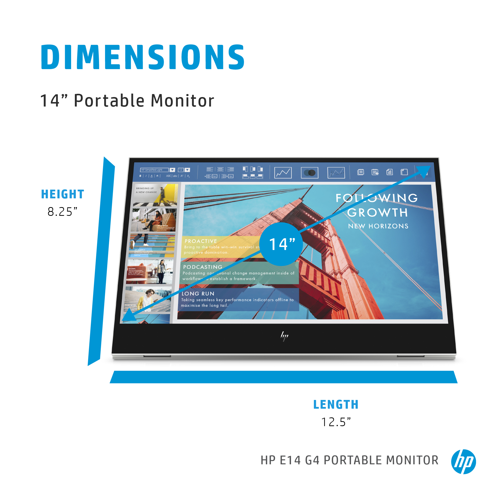 HP Monitor HP E14 G4 14 inch Portable Harga Rp 5.000.000 Toko Medan