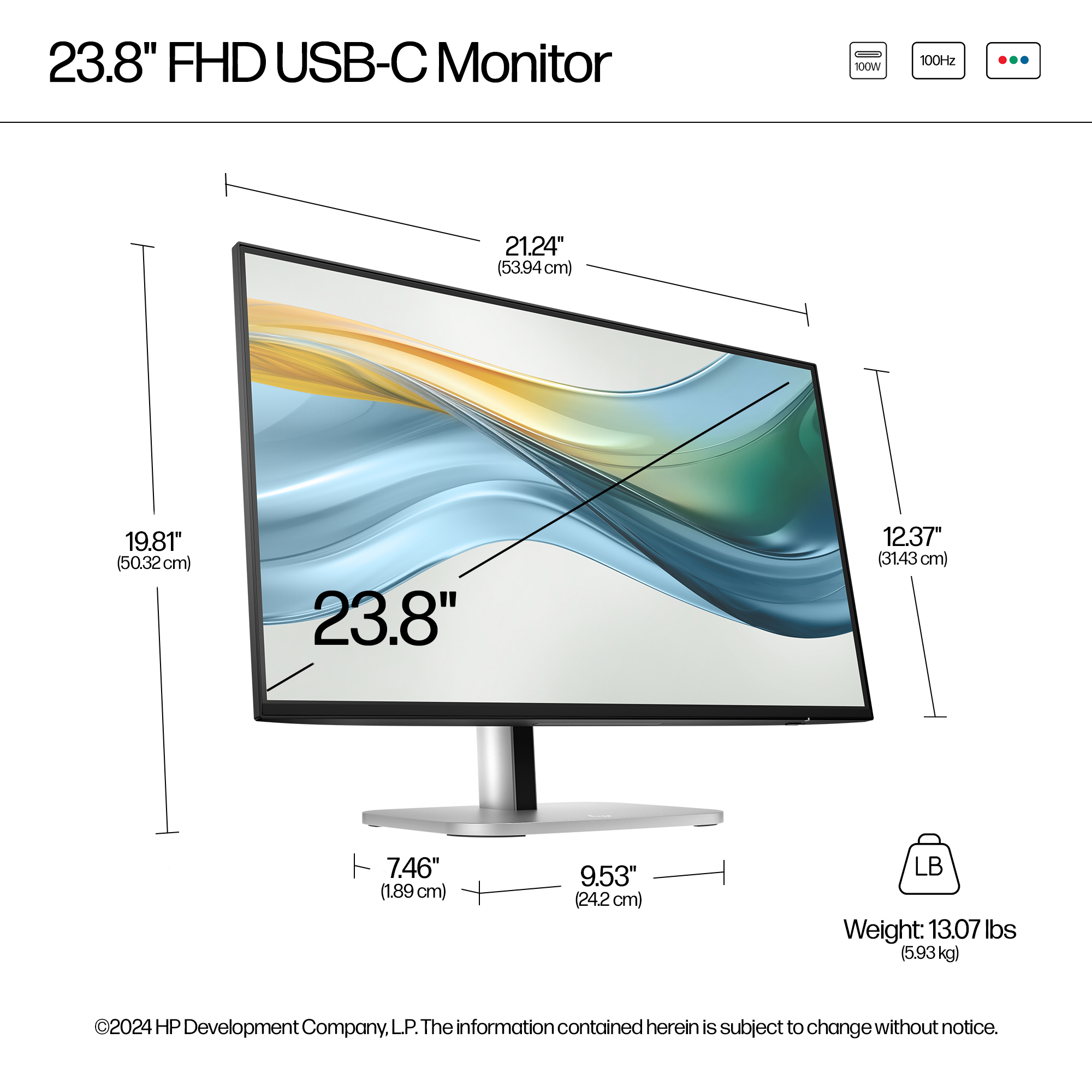 HP Monitor HP Series 5 Pro 23.8 inch FHD USB-C - 524pu Harga Rp 4.300.000 Toko Medan