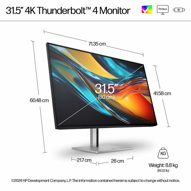 HP Monitor HP Series 7 Pro 31.5 inch 4K Thunderbolt 4 - 732pk Harga Rp 15.125.000 Toko Medan