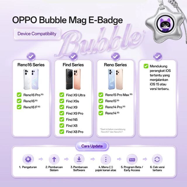 OPPO OPPO Bubble Mag E-Badge Harga Rp 1.150.000 Toko Medan