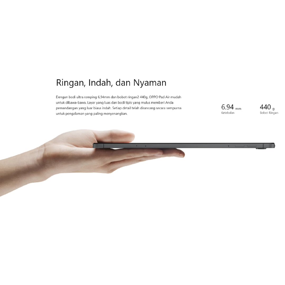 OPPO OPPO Pad Air WiFi 4/64GB - Garansi Resmi Harga Rp 2.399.000 Toko Medan