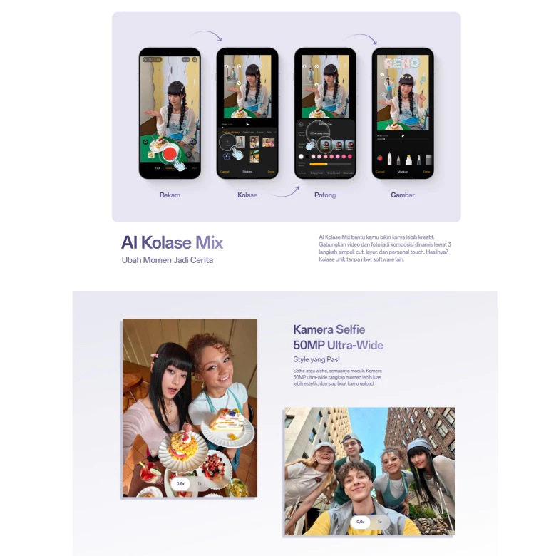 OPPO OPPO Reno16 5G 8/256GB | 12/256GB - Garansi Resmi Harga Rp 11.999.000 Toko Medan