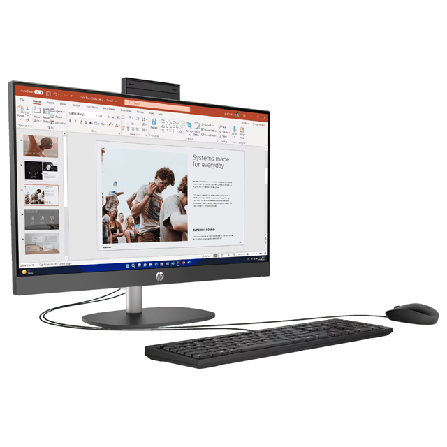 HP PC HP AIO ProOne 240 G10 - B91FKAT /Intel Core i5-1334U/8GB/512GB SSD/Intel Iris Xe Graphics/23.8" FHD/Win 11 Home/Blac...