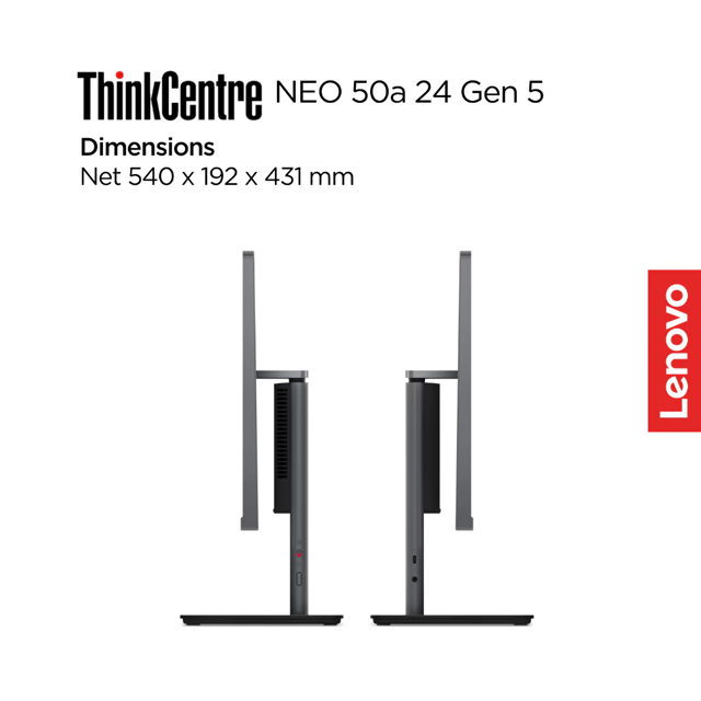 Lenovo PC Lenovo AIO ThinkCentre neo 50a 24 - 12SCA0KJID /Intel Core i7-13620H/8GB/512GB SSD/Intel UHD Graphics/23.8" FHD/...