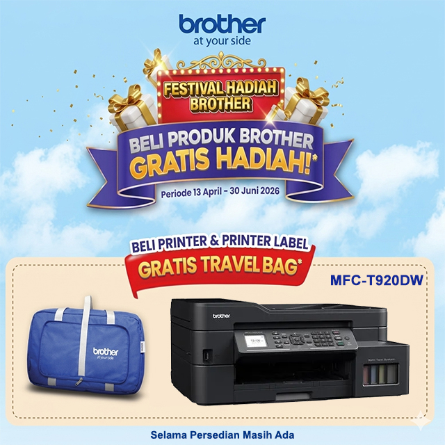 Brother Brother Printer Ink Tank MFC-T920DW A4 WiFi - All In One (Print, Scan, Copy, Fax) Harga Rp 5.500.000 Toko Medan