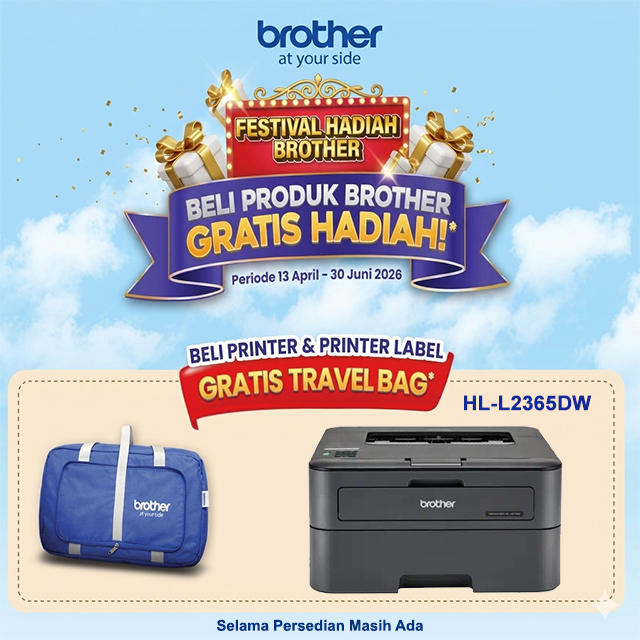Brother Brother Printer Mono Laser HL-L2365DW A4 WiFi - Print Only Harga Rp 2.200.000 Toko Medan