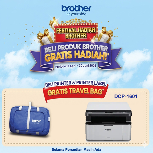 Brother Brother Printer Mono Laser DCP-1601 A4 - All In One (Print, Copy, Scan) Harga Rp 2.400.000 Toko Medan