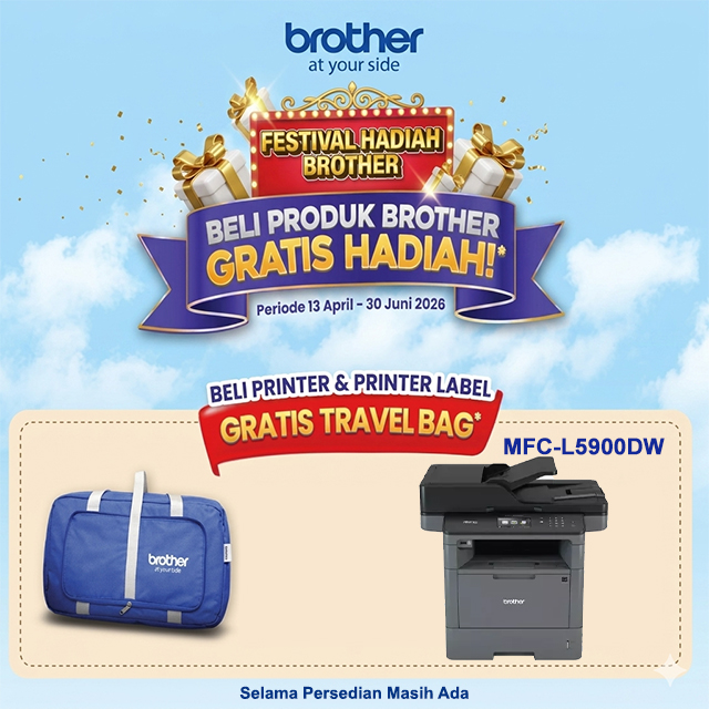 Brother Brother Printer Mono Laser MFC-L5900DW A4 WiFi - All In One (Print, Copy, Scan, Fax) Harga Rp 8.900.000 Toko Medan