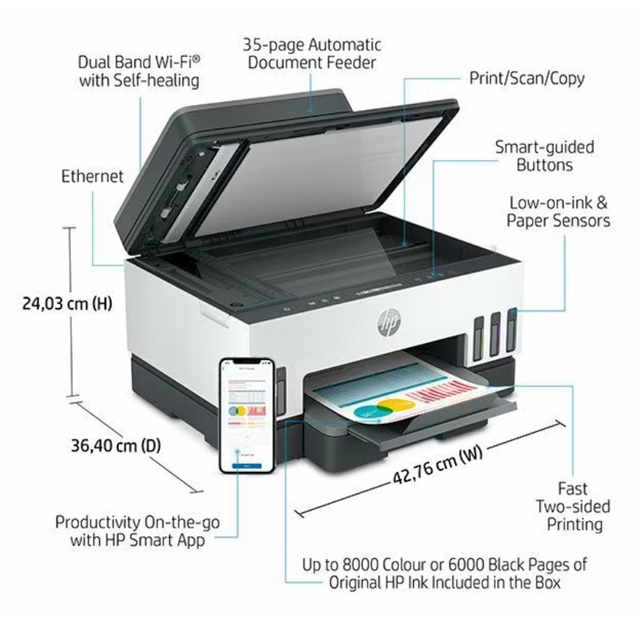 HP Printer HP Smart Tank 750 All-in-One Harga Rp 4.200.000 Toko Medan