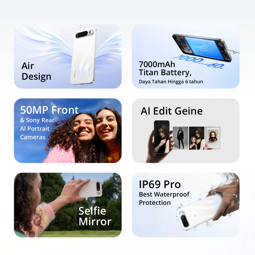 realme Realme 16 5G 8/256GB | 12/256GB - Garansi Resmi Harga Rp 5.279.000 Toko Medan