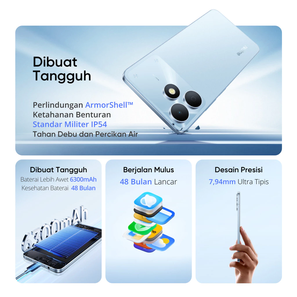 realme Realme Note 80 4/64GB | 4/128GB - Garansi Resmi Harga Rp 1.670.000 Toko Medan