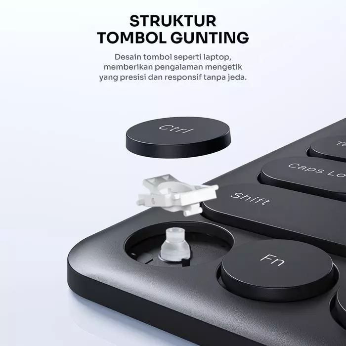 Robot Robot Keyboard KB40 Wireless Bluetooth Portable Easy Switch Multi-Device Blue Harga Rp 319.000 Toko Medan
