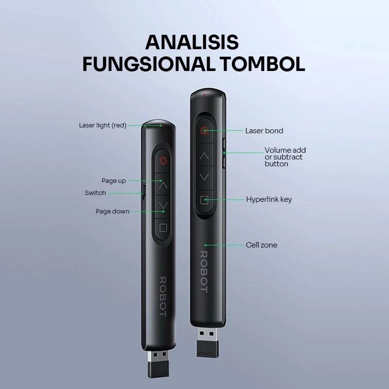 Robot Robot Laser Pen RLP01 Pointer Remote Wireless Multifungsi Harga Rp 80.000 Toko Medan