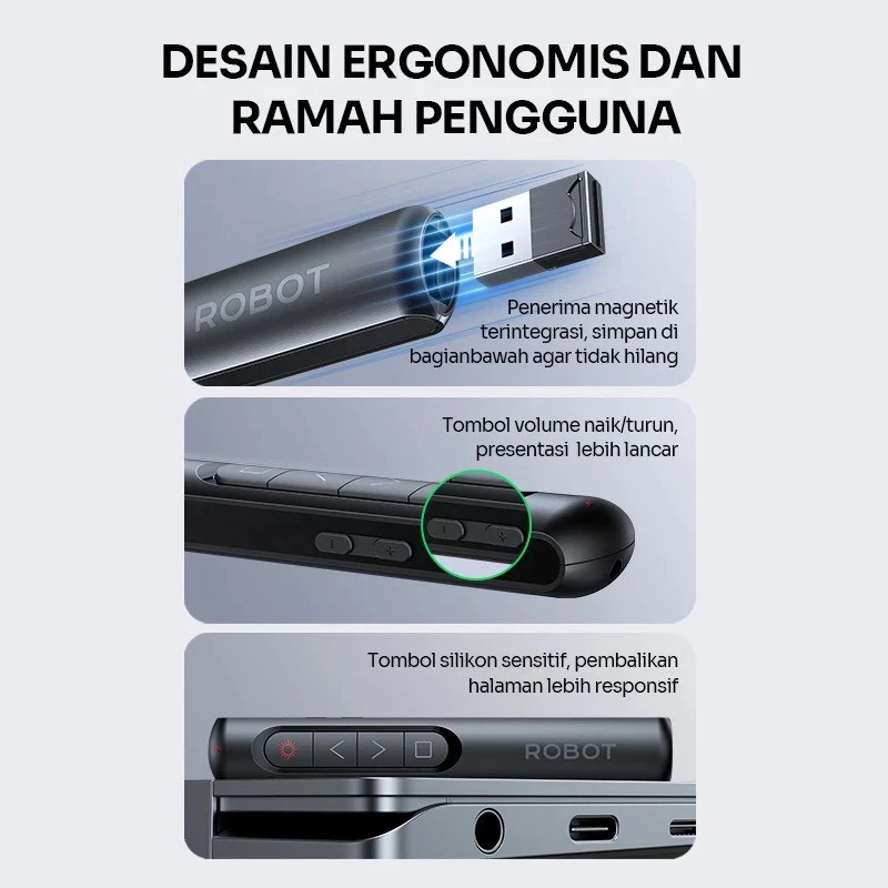 Robot Robot Laser Pen RLP01 Pointer Remote Wireless Multifungsi Harga Rp 80.000 Toko Medan