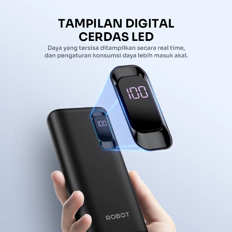 Robot Robot Powerbank RT102 10000mAh 3 Output 15W Fast Charging Harga Rp 179.000 Toko Medan