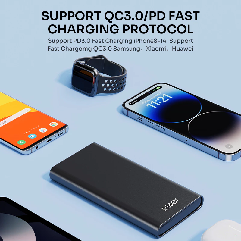 Robot Robot Powerbank RT11 10000mAh Dual Port 20W Fast Charging Harga Rp 199.000 Toko Medan