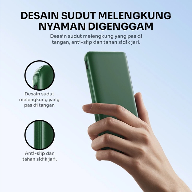 Robot Robot Powerbank RT180S 10000mAh Dual Input Output 12W Type-C Harga Rp 125.000 Toko Medan