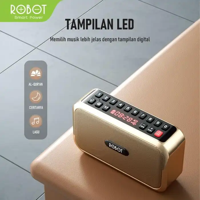 Robot Speaker RB200 Bluetooth Portable LED - robot-rb200-speaker-bluetooth-portable-led-1759451698-131.webp