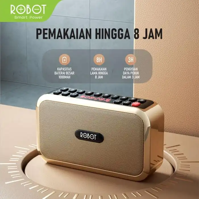 Robot Speaker RB200 Bluetooth Portable LED - robot-rb200-speaker-bluetooth-portable-led-1759451698-144.webp