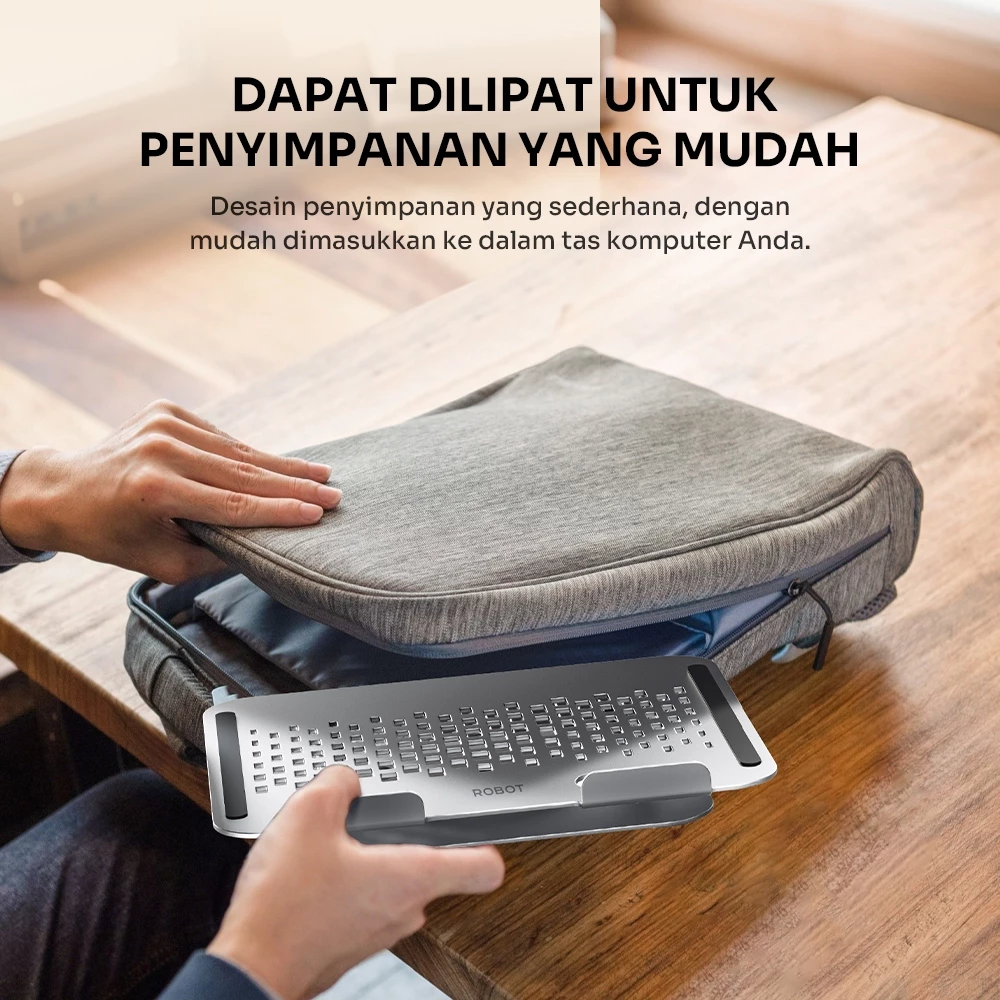 Robot Robot RT-LS06S Laptop Holder Kuat Rotateable 360˚ Aluminium Alloy Stand Silver Silver Harga Rp 279.000 Toko Medan