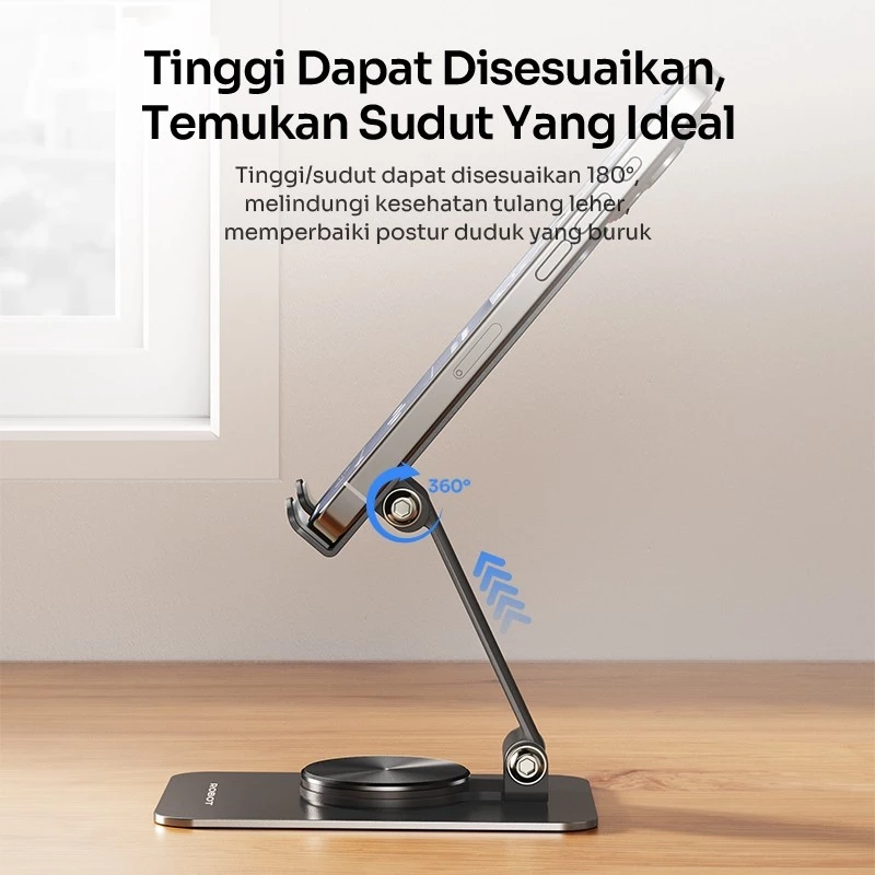 Robot Robot RT-US11A Stand Phone Universal Tablet Holder 360° Black Black Harga Rp 96.000 Toko Medan