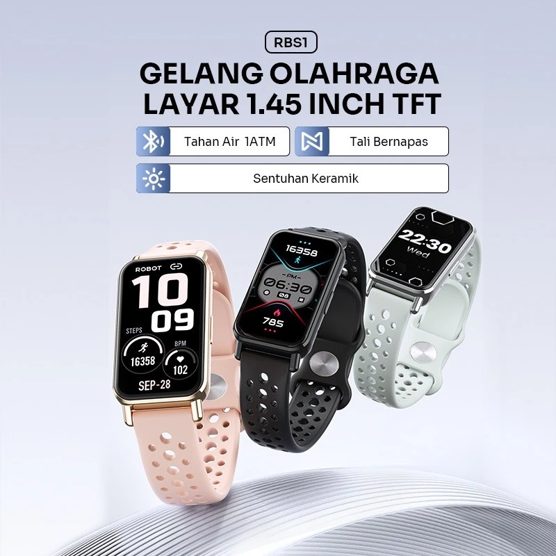 Robot Robot Smartwatch RBS1 Ceramic Body 1.45 Inch Waterproof Harga Rp 269.000 Toko Medan