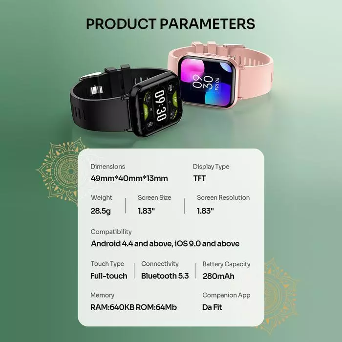 Robot Robot Smartwatch RWS2 Bluetooth 5.3 Muslim Friendly 1.83 Inch 100+ Sport Mode Blue Harga Rp 239.000 Toko Medan
