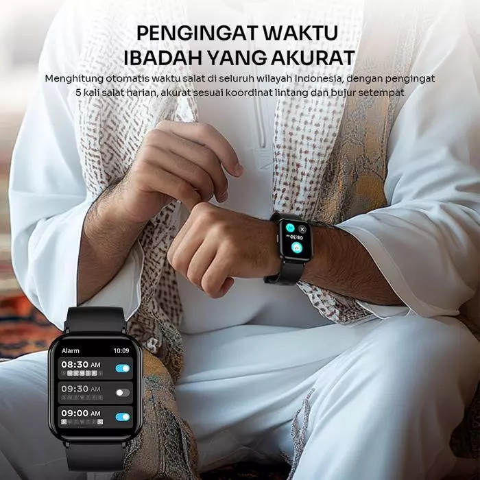 Robot Robot Smartwatch RWS2 Bluetooth 5.3 Muslim Friendly 1.83 Inch 100+ Sport Mode Blue Harga Rp 239.000 Toko Medan