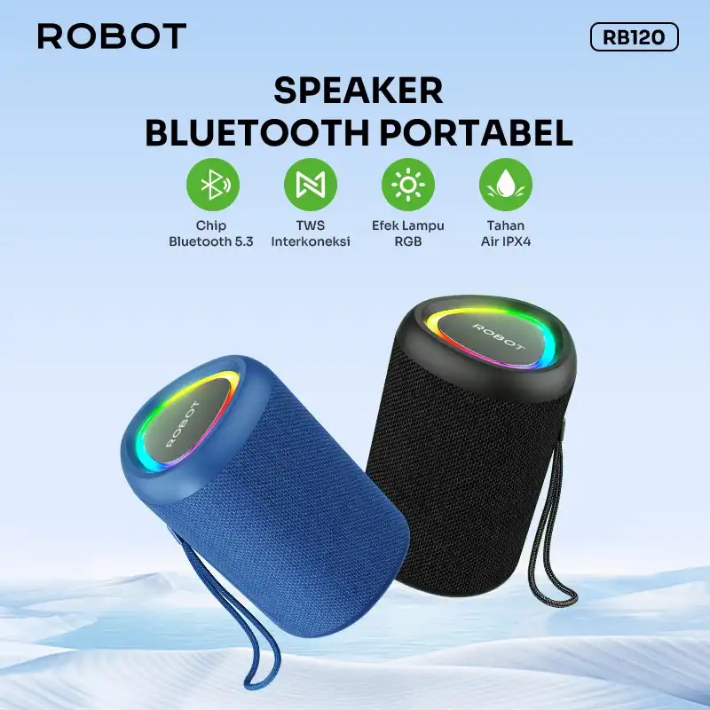 Robot Speaker RB120 Bluetooth 5.3 RGB IPX4 - robot-speaker-rb120-bluetooth-53-rgb-ipx4-1759461871-743.webp
