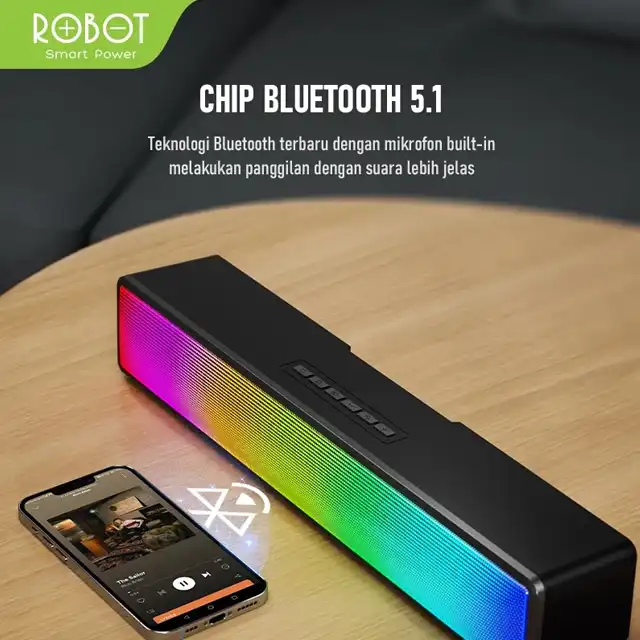 Robot Speaker RB580 Bluetooth Soundbar RGB Light - robot-speaker-rb580-bluetooth-soundbar-rgb-light-1759450411-804.webp