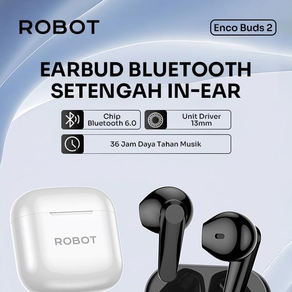 Robot Robot TWS Encobuds 2 Wireless Earphones Bluetooth 6.0 Blue Harga Rp 109.000 Toko Medan
