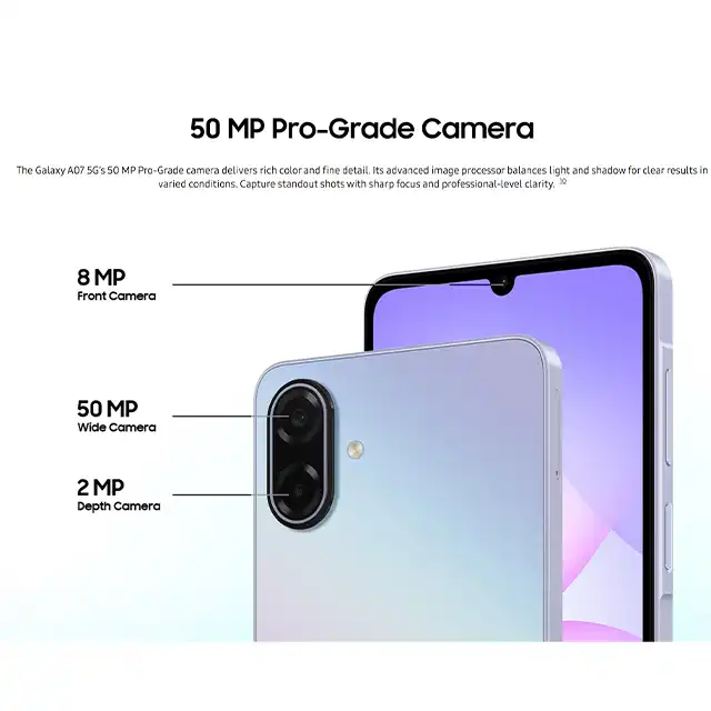 Samsung Samsung Galaxy A07 5G 6GB/128GB - Garansi Resmi Harga Rp 2.744.000 Toko Medan