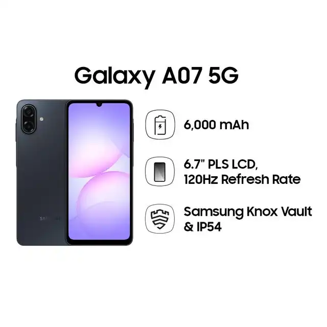 Samsung Samsung Galaxy A07 5G 6GB/128GB - Garansi Resmi Harga Rp 2.744.000 Toko Medan