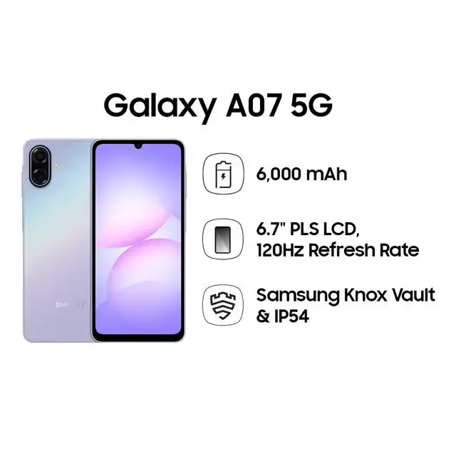 Samsung Samsung Galaxy A07 5G 6GB/128GB - Garansi Resmi Harga Rp 2.744.000 Toko Medan