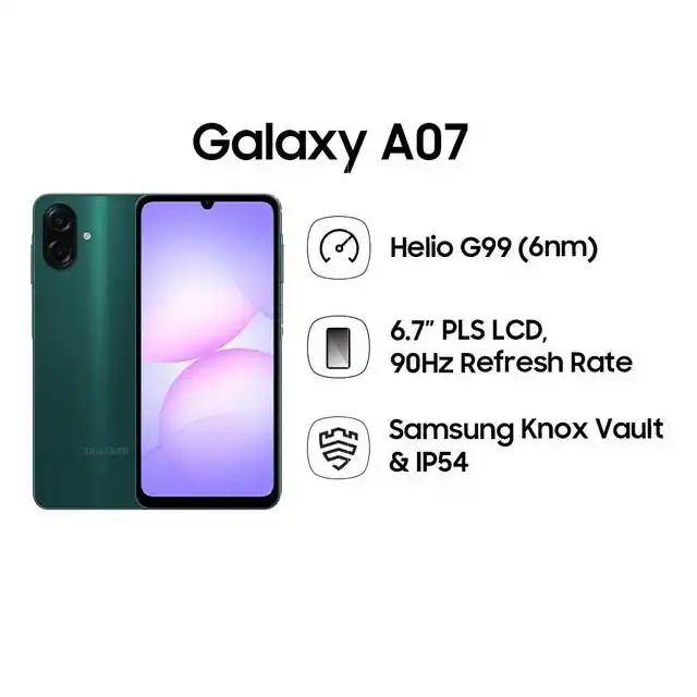 Samsung Samsung Galaxy A07 LTE 4GB-64GB/128GB Garansi Resmi Harga Rp 1.372.000 Toko Medan