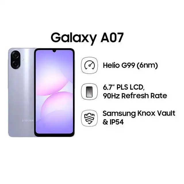 Samsung Samsung Galaxy A07 LTE 4GB-64GB/128GB Garansi Resmi Harga Rp 1.372.000 Toko Medan