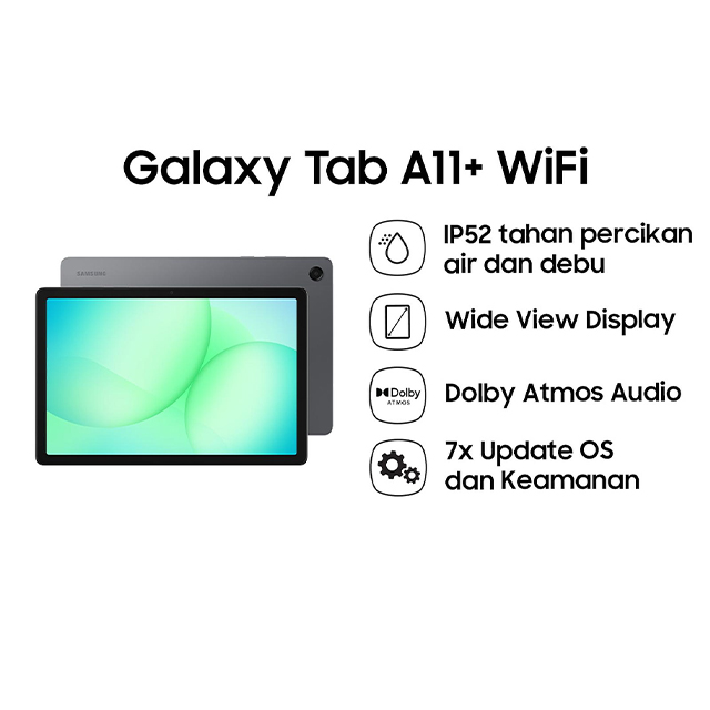 Samsung Samsung Galaxy Tab A11+ 5G | WiFi 6/128GB - Garansi Resmi Harga Rp 3.234.000 Toko Medan