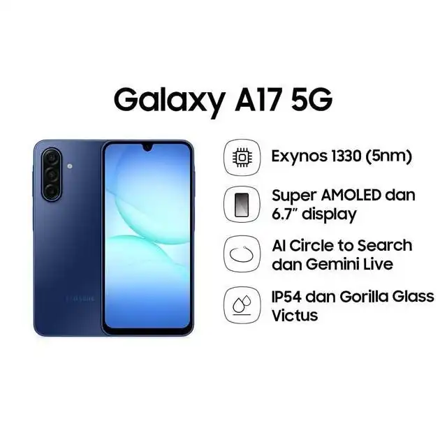 Samsung Samsung Galaxy A17 5G 8GB-256GB Garansi Resmi Harga Rp 3.626.000 Toko Medan