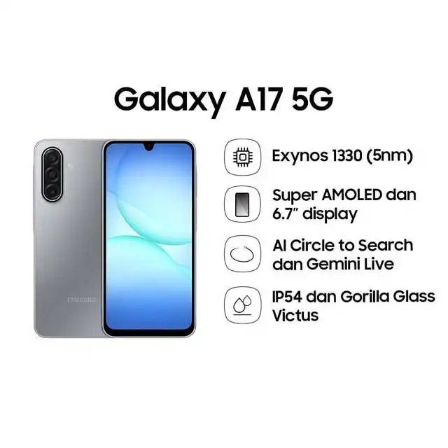 Samsung Samsung Galaxy A17 5G 8GB-256GB Garansi Resmi Harga Rp 3.626.000 Toko Medan