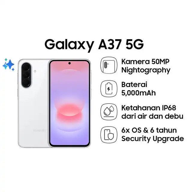 Samsung Samsung Galaxy A37 5G 8GB/128GB | 8GB/256GB  - Garansi Resmi Harga Rp 6.449.000 Toko Medan