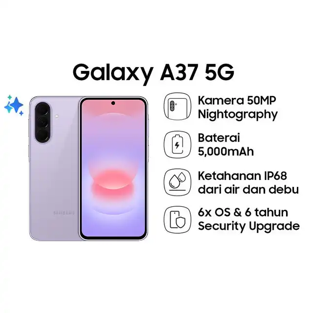 Samsung Samsung Galaxy A37 5G 8GB/128GB | 8GB/256GB  - Garansi Resmi Harga Rp 6.449.000 Toko Medan