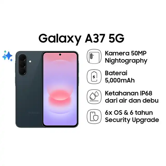 Samsung Samsung Galaxy A37 5G 8GB/128GB | 8GB/256GB  - Garansi Resmi Harga Rp 6.449.000 Toko Medan