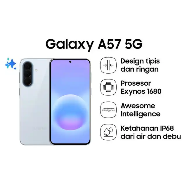 Samsung Samsung Galaxy A57 5G 8GB/128GB | 8GB/256GB | 12GB/256GB - Garansi Resmi Harga Rp 8.149.000 Toko Medan